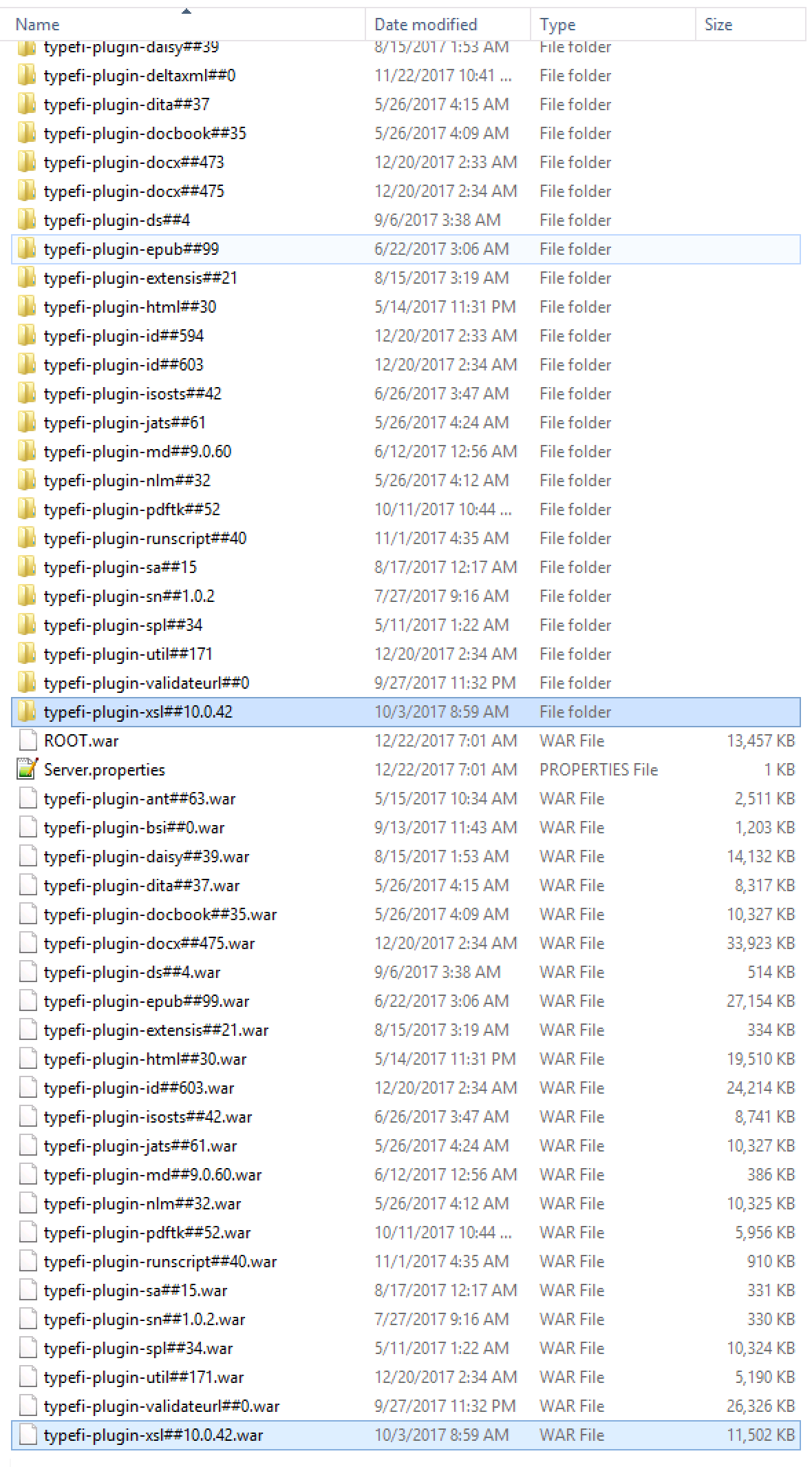 typefi-plugin-xsl deployed once