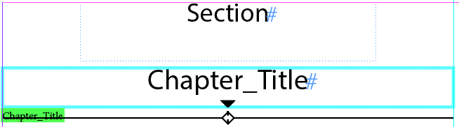 above the chapter title