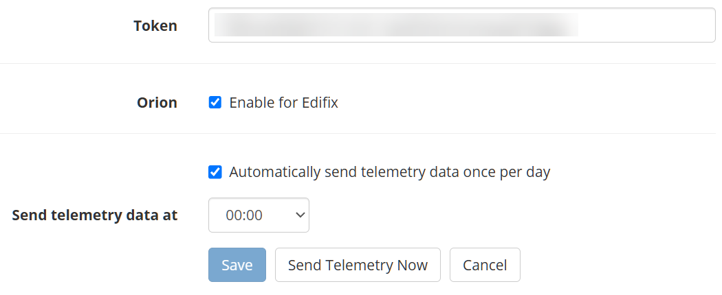 Sending telemetry data