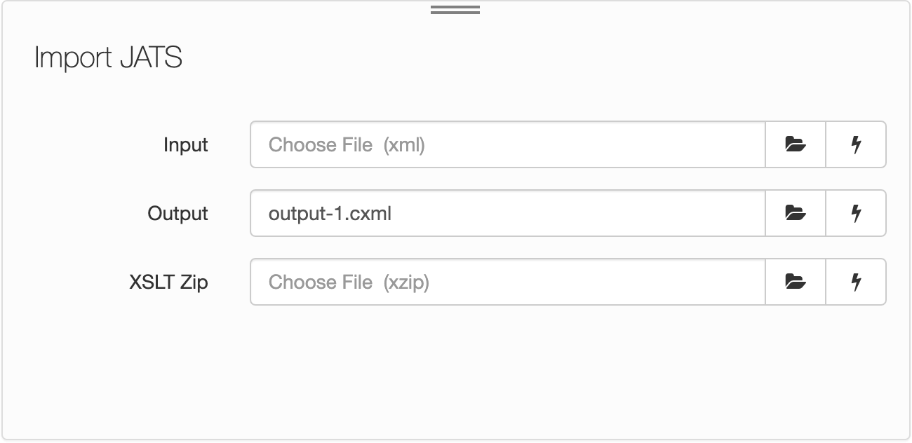 Import JATS screenshot