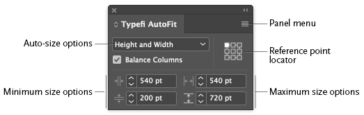AutoFit panel