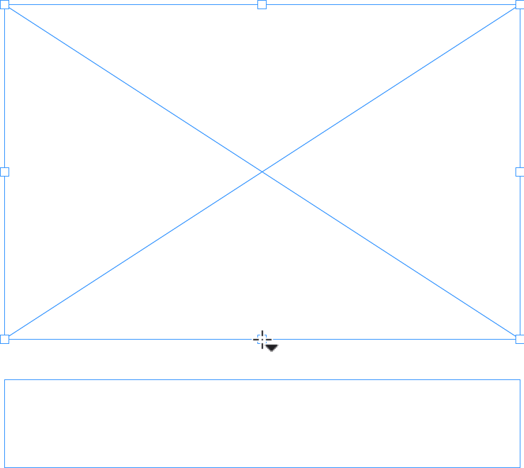 Click the frame handle for parent object