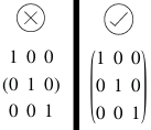 Example of using a font that is not specialised for MathML, and one that is