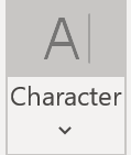 Character Styles button