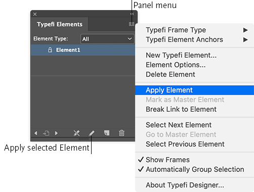 Apply Fixed Element