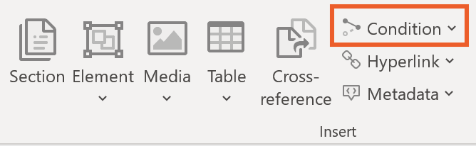 Condition button