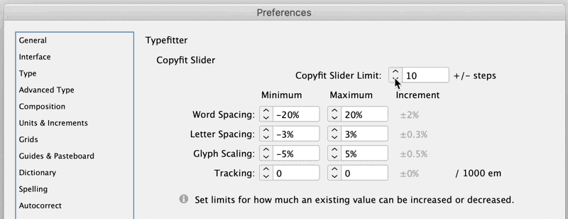 Changing the number of steps changes the increment