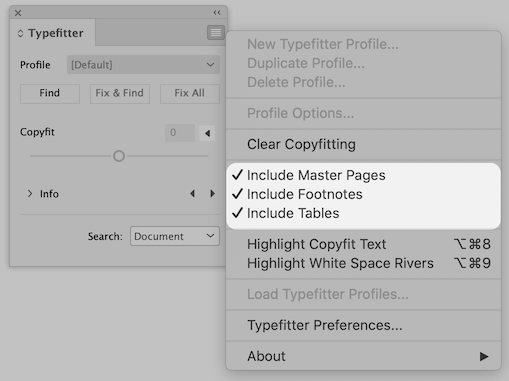 Search modifiers