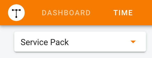 Support or Service Pack pop-up menu