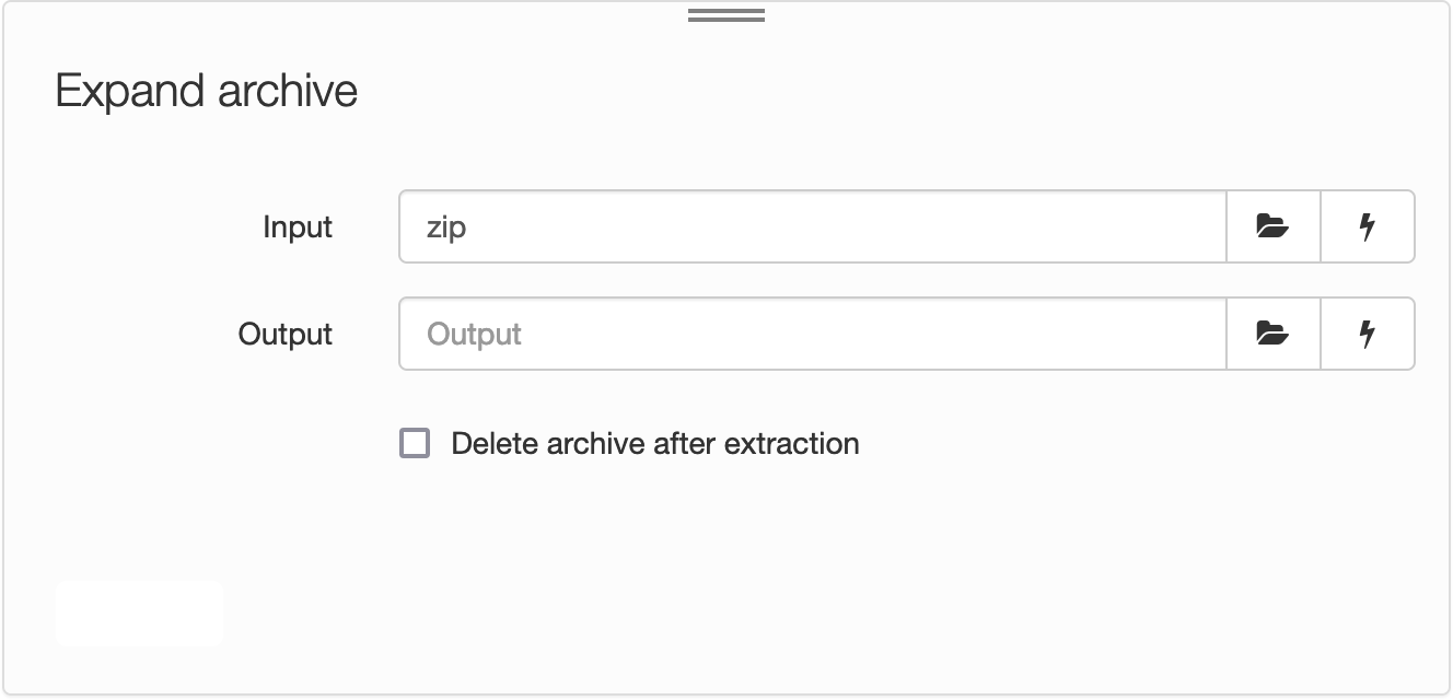 Expand archive