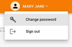 Change password