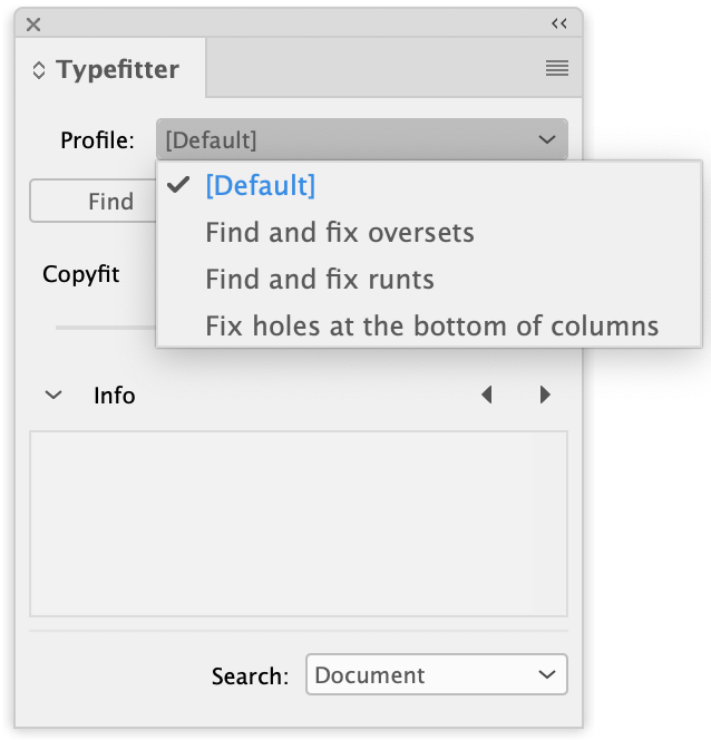Typefitter Profiles