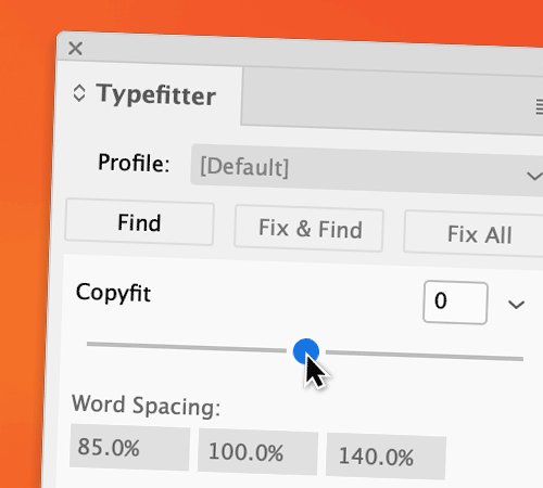 Typefitter 5's new user interface