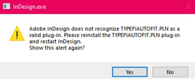 Typefitautofit.pln error message